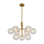 Luxury Modern Chandeliers Solid Copper Glass Ceiling Light
