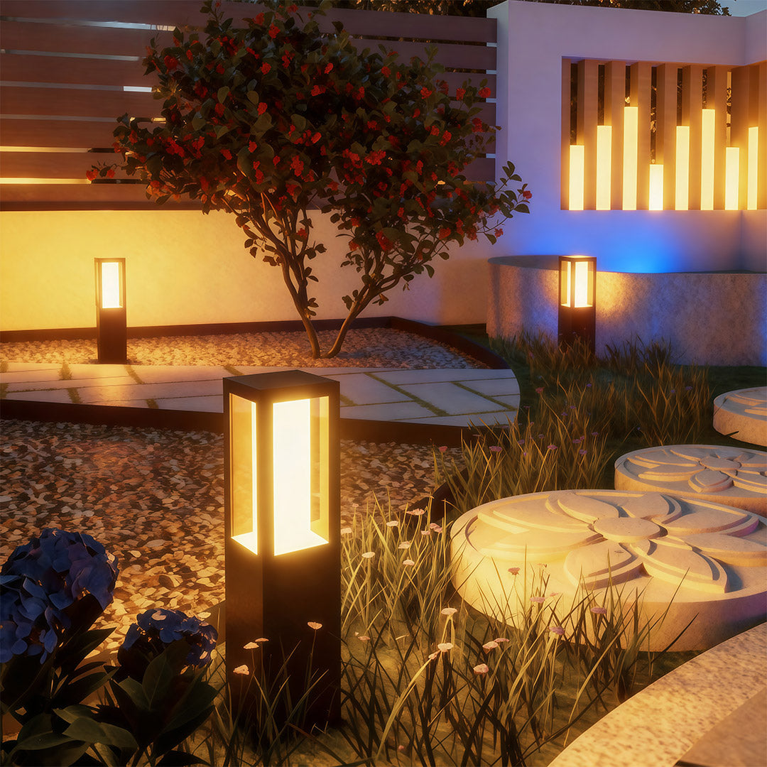 Path Bollard Lights Outdoor Waterproof Landscape Lights