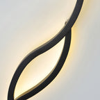 Bedside Wall Light Modern with a Unique Wavy Finish Sleek Lamp