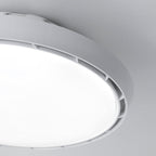 Ceiling Fan Modern with Light LED Simple Round Leafless Dimmable Lamp