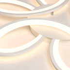 White Ceiling Fan With Light and Remote Modern Dimmable Ceiling Fan