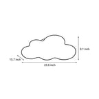 Ceiling Cloud Lights Modern Cartoon Off-White LED Flush Mount Light