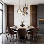 Glass Ball Pendant Light Nordic LED Glass Art Island Light