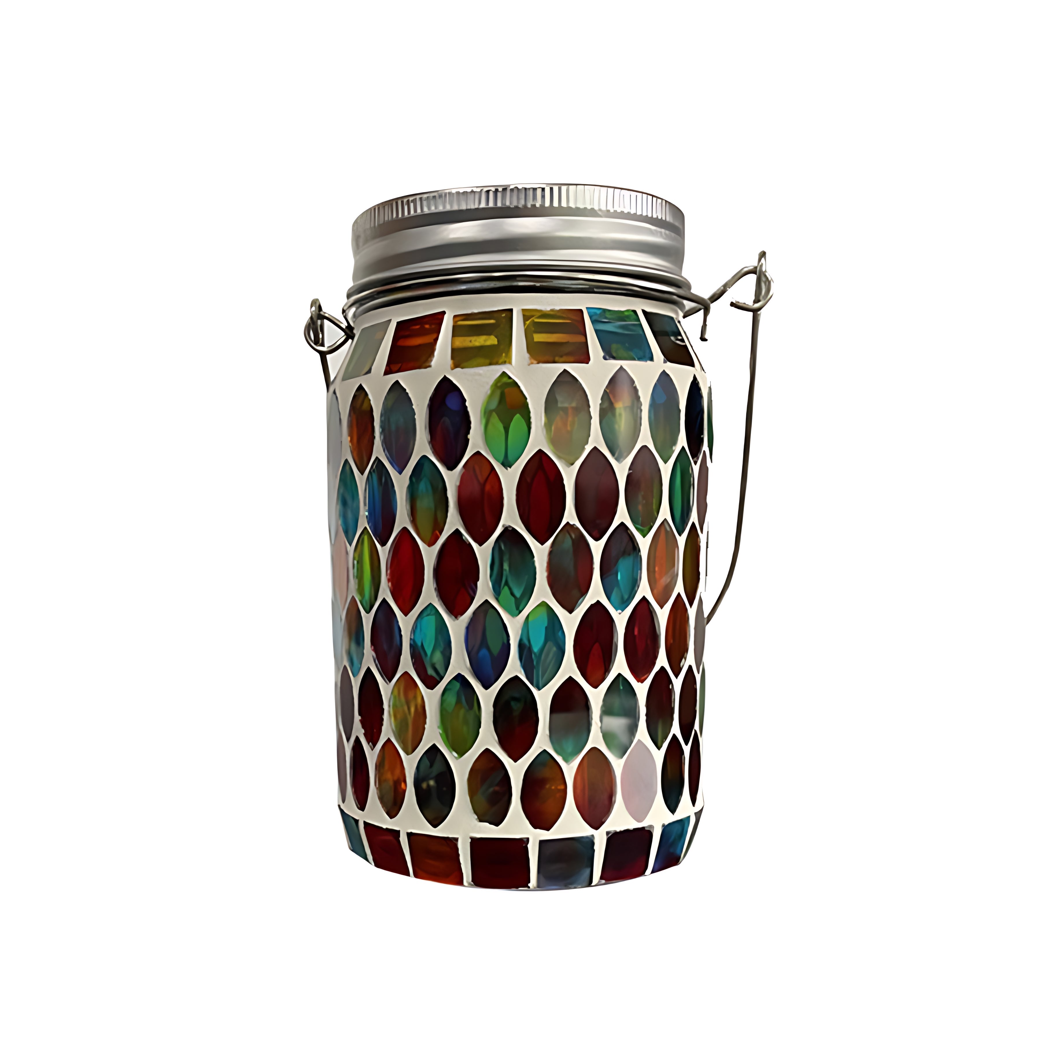 Colored Landscape Lights Solar Glass Mosaic Cup Lamp