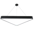 Black Modern Chandeliers Creative LED Triangular Ceiling Light