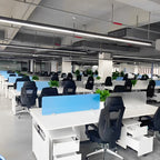 Commercial Linear Pendant Lighting Modern Rectangular LED Light