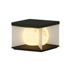 Square Stainless Steel Outdoor Waterproof a pillar lights with Acrylic Lampshade