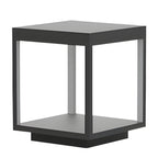 Concrete Pillar Lights Modern Open-Frame Square LED Light