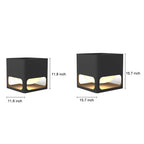 Concrete Pillar Lights Planter-Integrated Outdoor Post Light