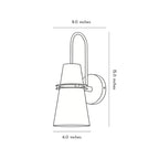 Cone Wall Lamp White Modern Creative Iron Design Light