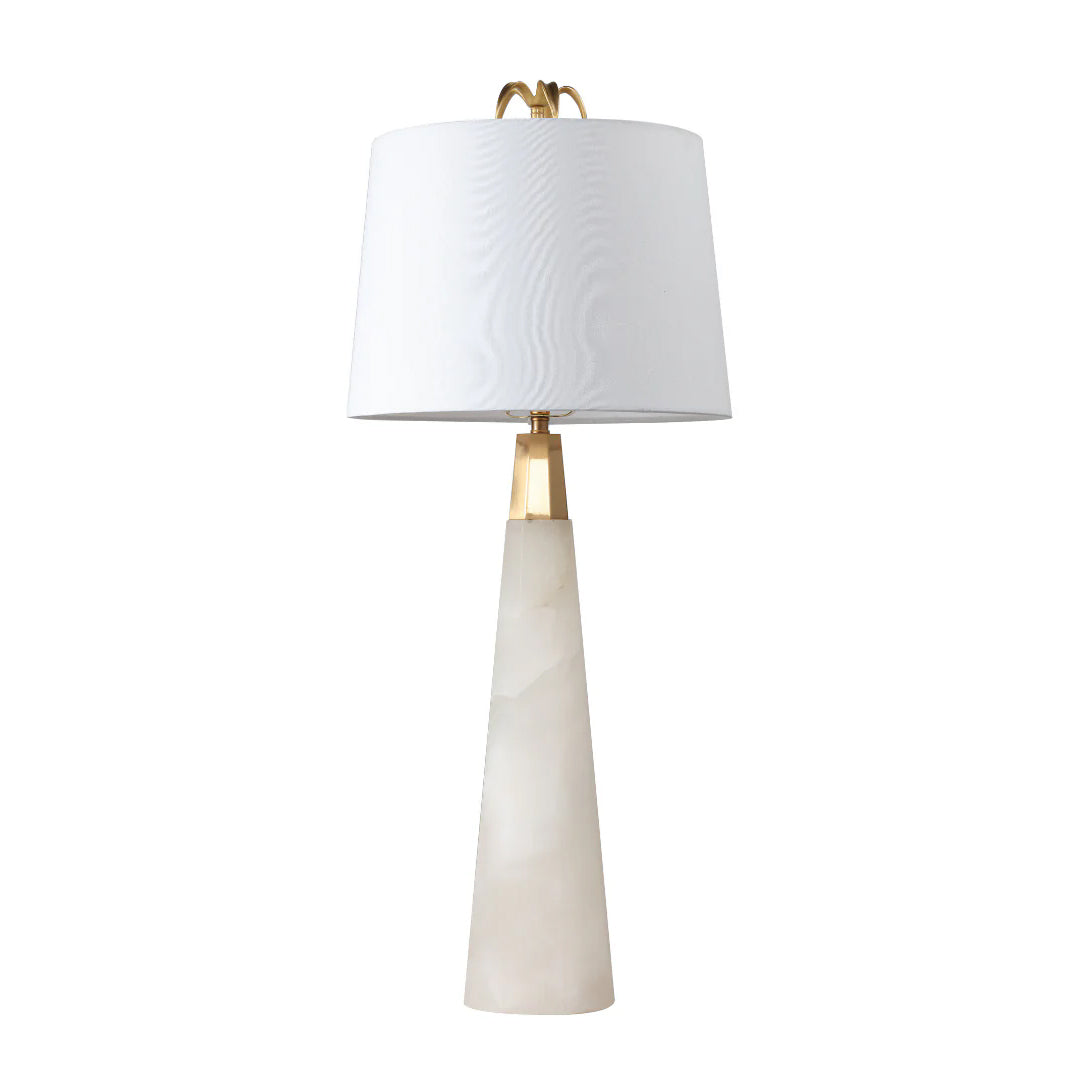 Nordic White Marble Tapered Table Lamp