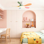 5 Blade Ceiling Fan with Light Abs Blades Metal Body Fan Light