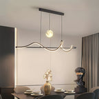 Art Deco Pendant Light Creative Adjustable Moon Ceiling Lights