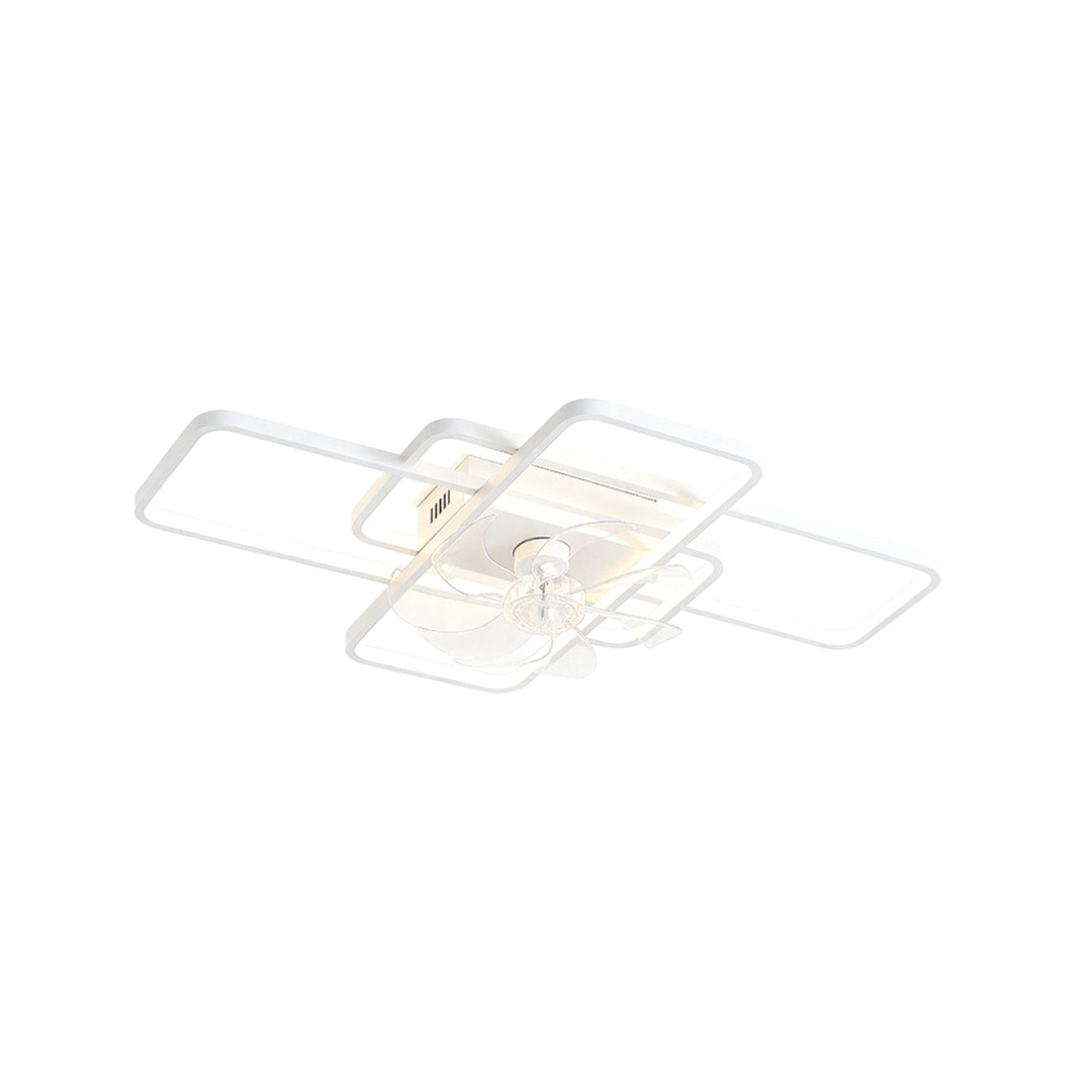 Big Ceiling Fans with Lights Acrylic Shade Clear ABS Blade Fan Light