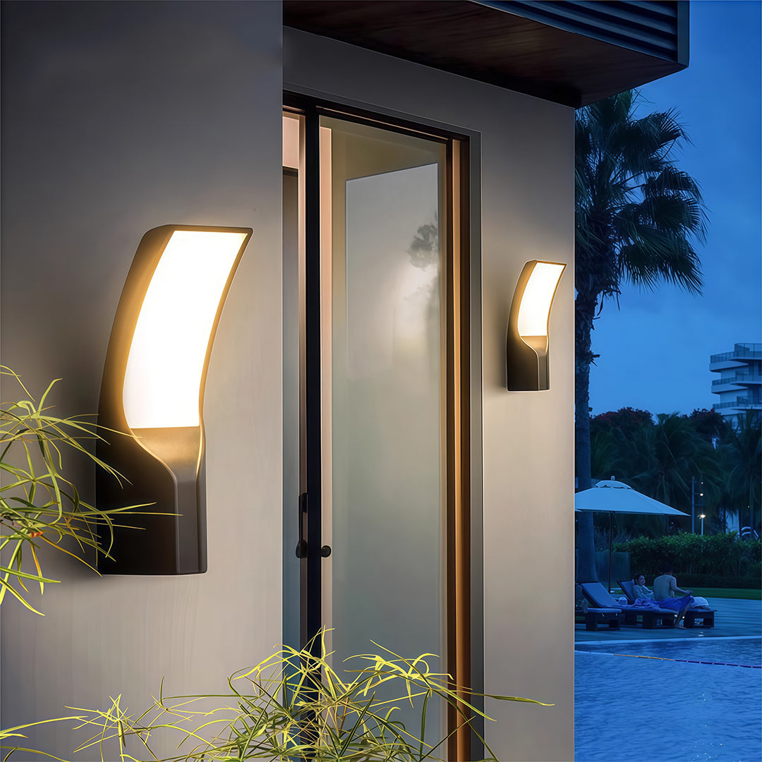 Black Outdoor Lights Wall Mounted LED Waterproof Light