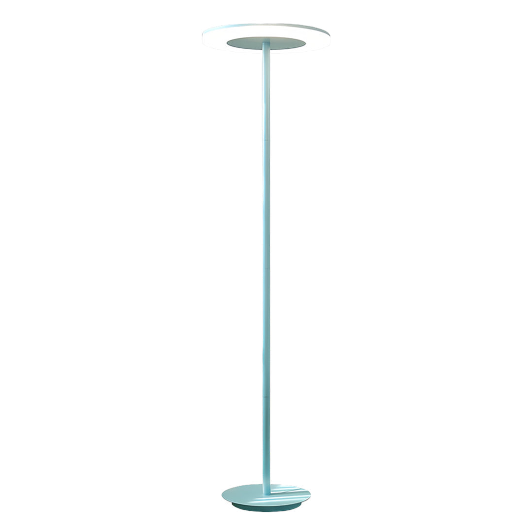 Colored Floor Lamp Modern Macaron Round Head Dimmable Standing Lamp
