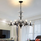 Contemporary Candle Chandelier LED Candelabra Bulbs Ceiling Light