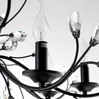 Contemporary Candle Chandelier LED Candelabra Bulbs Ceiling Light