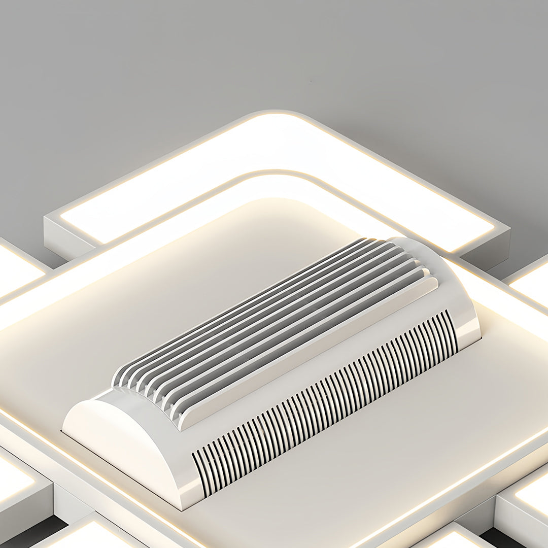Bladeless Ceiling Fans With Light Full Spectrum LED Fan Lamp