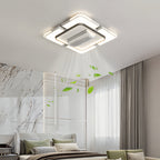 Bladeless Ceiling Fans With Light Full Spectrum LED Fan Lamp