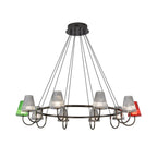 Branch LED Suspension Chandelier American Modern Glass Ceiling Lighting
