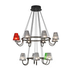 Branch LED Suspension Chandelier American Modern Glass Ceiling Lighting