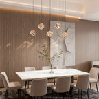 Chandelier with Crystals Rubik's Cube Luxury Ceiling Light