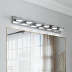 Chrome Bathroom Vanity Light Luxury Minimalist Aluminum Mirror Light