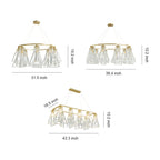 Contemporary Crystal Chandelier Minimalist Ceiling Light