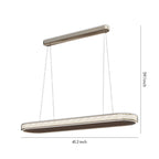 Linear Suspension Lights Elliptical Luxury Ceiling Light