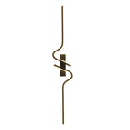 Modern Curved Wall Sconce Minimalist Black Aluminum Light