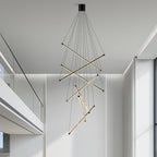 LED Linear Chandelier Nordic Minimalist Lighting