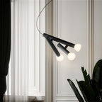 Black Small Pendant Light Cylindrical Design Ceiling Light
