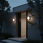 Round Outdoor Wall Lights Waterproof Minimalist Style