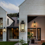 Black External Wall Lights Outdoor Courtyard Waterproof LED Light