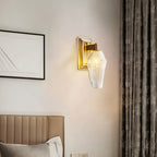 LED Wall Sconce Lights French Retro Style Brass Lamp