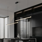 Double Hanging Pendant Lights Minimalist Black Linear Ceiling Light