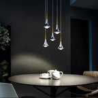 Contemporary Mini Pendant Lights Teardrop Metal Ceiling Light