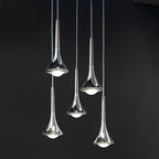 Contemporary Mini Pendant Lights Teardrop Metal Ceiling Light