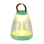 Portable Battery Powered Outdoor Table Lamps Spiral LED Portable Lamp