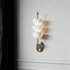 Modern LED Wall Lights Minimalist Copper Marble Lamp