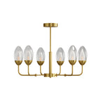 Modern Minimalist Chandelier Full Copper Luxury Ceiling Light