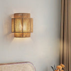 Japanese Wall Sconce Light Wabi Sabi Hemp Rope Wall Lamp