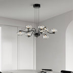 Modern LED Chandelier Full Spectrum Magic Bean Glass Light