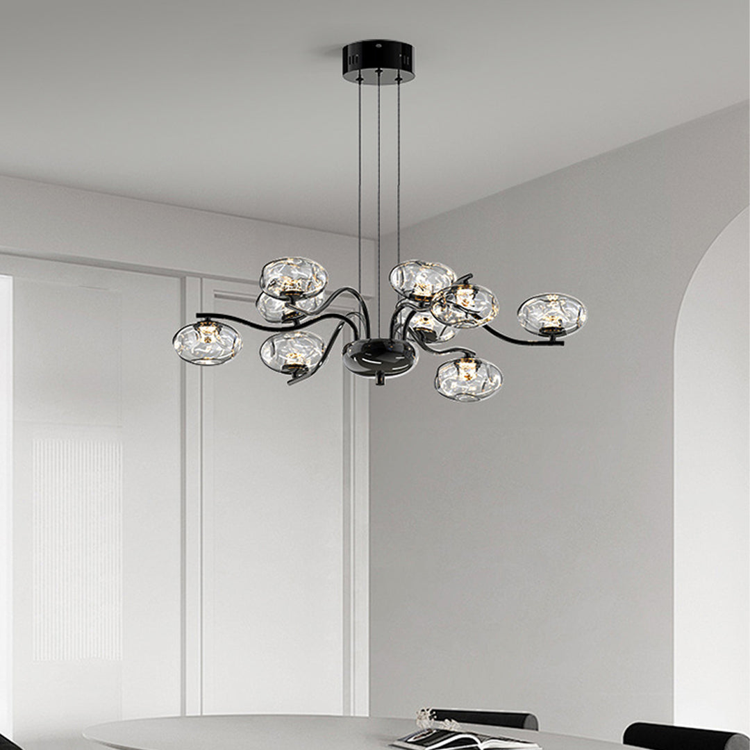 Modern LED Chandelier Full Spectrum Magic Bean Glass Light