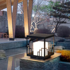 Outdoor Pillar Light Minimalist Waterproof Metal Light