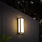 Contemporary Outdoor Wall Light Black LED Waterproof Light