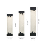 Black Linear Wall Sconce Crystal Minimalist Modern Lamp