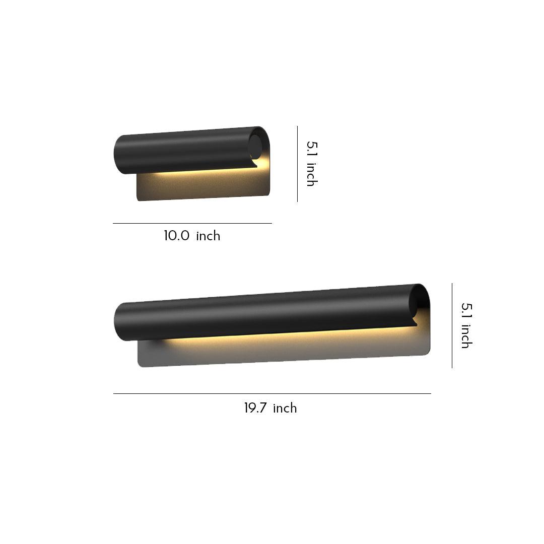 Copper Outdoor Sconce Waterproof Linear Decorative Light