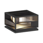 Black Waterproof LED Outdoor Pillar Light
